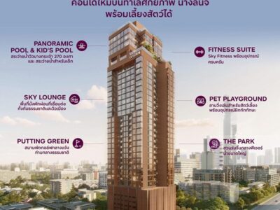 คอนโดใหม่ ไวด์เด็น บาย แสนสิริ บนทำเล นางลิ้นจี่ สงบ เรียบหรู และเลี้ยงสัตว์ได้จริง โทร 061-6161426