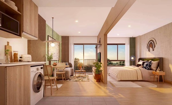 ขายดาวน์ Dcondo Sense บางแสน ราคาพิเศษ! 1 ห้องนอน 1 ห้องน้ำ 28.25 ตร.ม. วิวสระ แต่งครบ พร้อมเฟอร์นิเจอร์ โทร 093-1681685