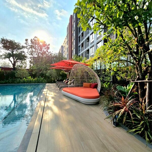 Dcondo Vivid Rangsit ใกล้ ม.กรุงเทพ พร้อมอยู่ Fully Furnished แต่งครบ โทร 065-4496399