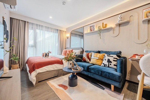 The Strand Indeed Condo คอนโดพร้อมอยู่ วิวทะเลศรีราชา ห้องแต่งครบ พร้อมเฟอร์นิเจอร์ โทร 065-5639565