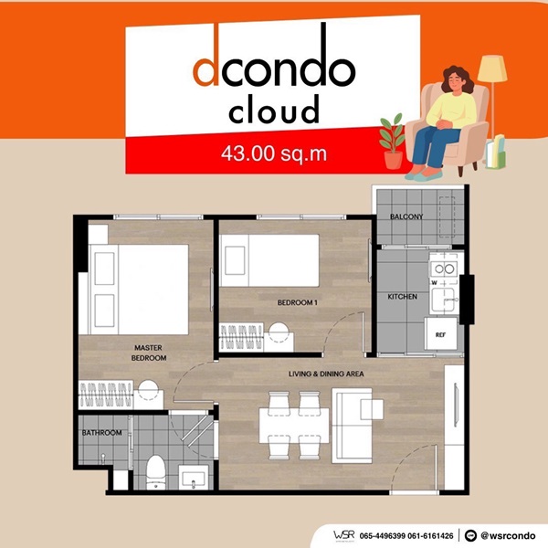 ขายคอนโดใหม่ dcondo cloud Don Mueang ใกล้สนามบินดอนเมือง, รถไฟฟ้า,สนามบิน เดินทางสะดวก โทร 0829946364