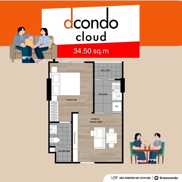 dcondo cloud Don Mueang คอนโดใหม่ ใกล้สนามบินดอนเมือง , รถไฟฟ้า เดินทางสะดวก โทร 0829946364