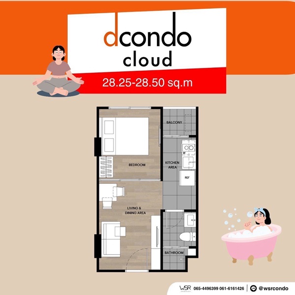 dcondo cloud Don Mueang คอนโด ใกล้สนามบินดอนเมือง Fully Furnished พร้อมเข้าอยู่ เดินทางสะดวก โทร 082-9946364